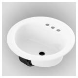 BOOTZ LAUREL ENAMELED STEEL BATHROOM SINK 19 IN. W