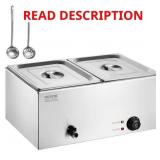 2-PAN COMMERCIAL FOOD WARMER, 18 QT. ELECTRIC STEA