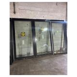 144IN X 96IN PELLA TRIPLE WINDOW WALL EXTERIOR SLI