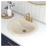 ARAGON 19 IN. DROP-IN ROUND VITREOUS CHINA BATHROO