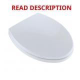 TOTO COTTON WHITE ELONGATED SLOW-CLOSE TOILET SEAT