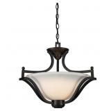 $210 LAWRENCE 3-LIGHT MATTE BLACK INCANDESCENT CEI