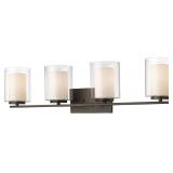 $264 Z-LITE 426-4V-OB 4 LIGHT VANITY, OLDE BRONZE