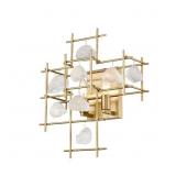 $394 13.5 IN. AGED BRASS SCONCE