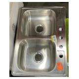$174 GLACIER BAY 33 IN. X 22 IN. DOUBLE BOWL DROP-