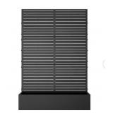 $329 1 PIECE 71.37 IN. H X 46.8 IN. W BLACK METAL