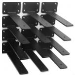 $134 12-PACK 8 IN. L BLACK IRON SHELF BRACKET, FLO