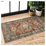 LAHOME ORIENTAL SMALL AREA RUG, 2X4 RUG WASHABLE E