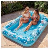 SLOOSH INFLATABLE TANNING POOL LOUNGER FLOAT, 85"