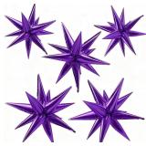 PURPLE BALLOONS 60PCS FOIL SPIKE BALLOONS HALLOWEE