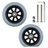 5 INCH RUBBER WHEELCHAIR REPLACEMENT FRONT WHEELS,
