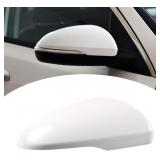 WHITE REARVIEW MIRROR COVER CAP REPLACEMENT FOR KI