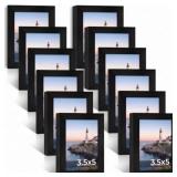 LYEASW 3.5X5 PICTURE FRAMES BLACK 12 PACK, 3.5 X 5