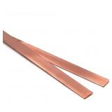 2PCS C110 COPPER FLAT BAR, 1/8" THICKNESS X 0.8" W