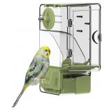 AUTOMATIC BIRD FEEDER, BIRD CAGE FEEDER WITH PERCH