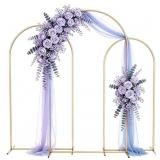 METAL ARCH BACKDROP STAND 7.2FT+6.6FT+6FT: WEDDING