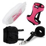 ADJUSTABLE CHICKEN HARNESS & DIAPER WITH 5.4FT LEA