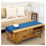 SOLINO HOME 100% PURE LINEN TABLE RUNNER INDIGO BL
