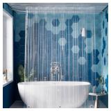 TITANKER EXTRA LONG SHOWER CURTAIN LINER 72X96 CLE