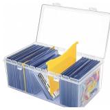 SAMYUCHO TRADING CARD STORAGE BOX WITH 2 DIVIDERS,