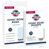 100CT SILVER-AGE COMIC-BOOK-BAGS AND BOARDS - REUS