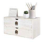 WOOD DESK ORGANIZER, WHITE WOODEN DESKTOP ORGANIZE