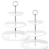TATUO 2 PCS 3 TIER PORCELAIN CUPCAKE STAND, CUP CA