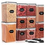 PRAKI 10 PCS FLOUR SUGAR STORAGE CONTAINERS FOR OR