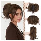 FESHFEN CLAW CLIP SHORT PONYTAIL EXTENSIONS - DIY