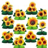 LEINUOSEN 12 PCS SUNFLOWER CENTERPIECES FOR TABLE