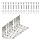 STAINLESS STEEL CORNER BRACKET - 8 PCS HEAVY DUTY