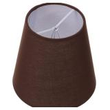 KICHVOE CLOTH LAMP COVER 5.51IN BROWN FABRIC LAMPS