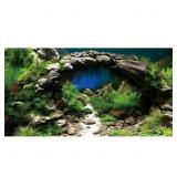 48X24 IN ARCH STONE AQUARIUM BACKDROP AQUATIC PLAN