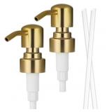 2 PACK GOLD SOAP DISPENSER PUMP, SOAP DISPENSER PU