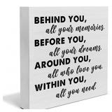 YIDOU GRADUATION QUOTE WOOD BOX SIGN DECOR DESK SI