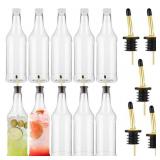 DANDAT 20 PCS 32 OZ PLASTIC POUR BOTTLES WITH POUR