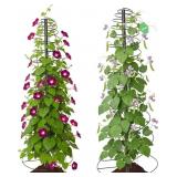 TRELLIS FOR CLIMBING PLANTS, 2PCS 75" METAL SPIRAL