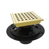 WEBANG 4 INCH SQUARE SHOWER FLOOR DRAIN WITH FLANG