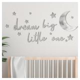 BRIWOOODY 15 PCS DREAM BIG LITTLE ONE MOON STARS N