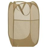 LARPUR POPUP MESH LAUNDRY BASKET, COLLAPSIBLE AND