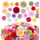 210 PCS MINI SILK FLOWER HEADS SMALL FAKE ROSE DAI