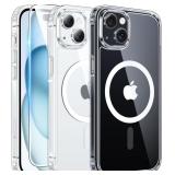 FNTCASE FOR IPHONE 15/14/13 CASE COMPATIBLE WITH M