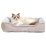 JOYELF RECTANGLE DOG BED CALMING PET BED, ANTI ANX