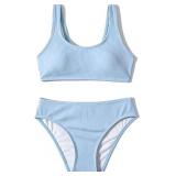 TWEEN TEEN GIRLS TWO PIECE BIKINI SET REMOVABLE PA