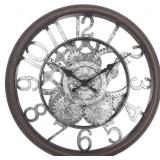 PRESENTIME 12" FARMHOUSE GEAR CLOCK