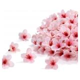 SITUMEIZI 100PCS 1.6IN MINI ARTIFICIAL PINK CHERRY