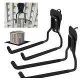 MORNINGRO 2 PACK METAL SHED HOOKS WALL MOUNT TOOL