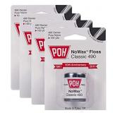 POH DENTAL FLOSS UNWAXED, 100 YARD- 4 PACK