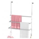FLE OVER THE DOOR TOWEL RACK, DOOR TOWEL BAR, BRUS