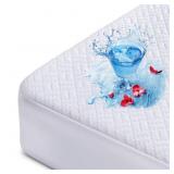 HANHERRY 100% WATERPROOF MATTRESS PROTECTOR QUEEN